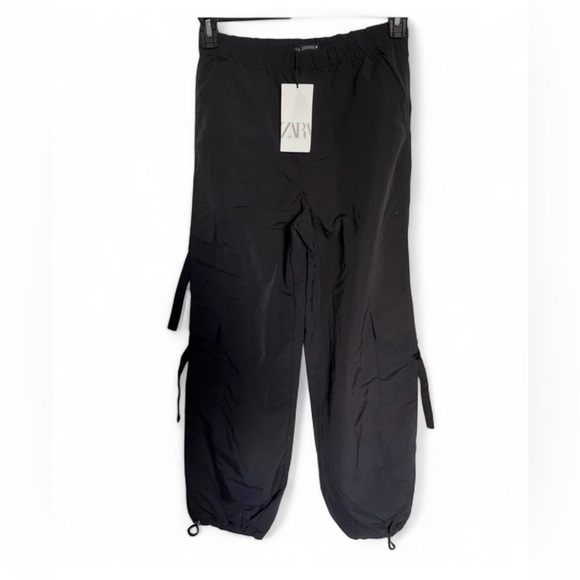 Zara Pants - Zara Black Utility Cargo Pants Trousers XS NWT